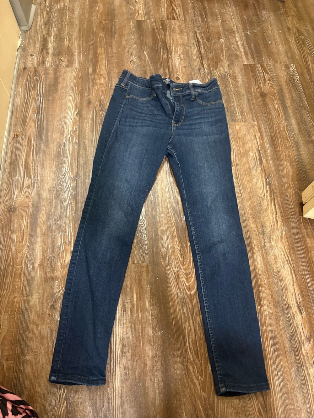Hollister Women's Dark Blue Skinny Jeans